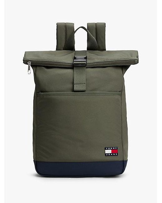 Tommy Hilfiger Essential Rugzak Met Rolflap in het Green voor heren