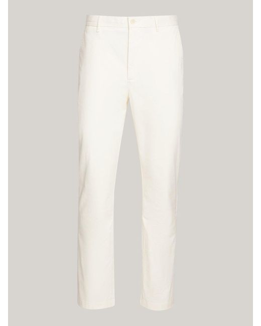 Tommy Hilfiger White 1985 Collection Mercer Straight Chinos for men