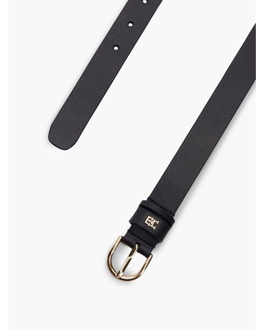 Tommy Hilfiger Blue Th Monogram Leather Belt