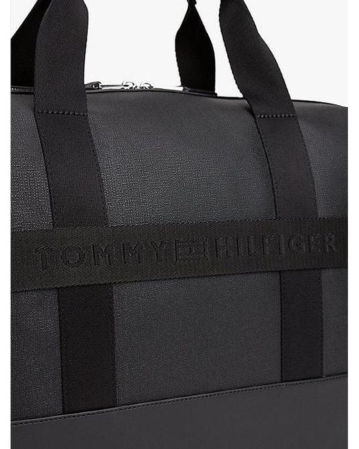 Tommy Hilfiger Moderne Weekendtas Met Metallic Logo in het Black voor heren