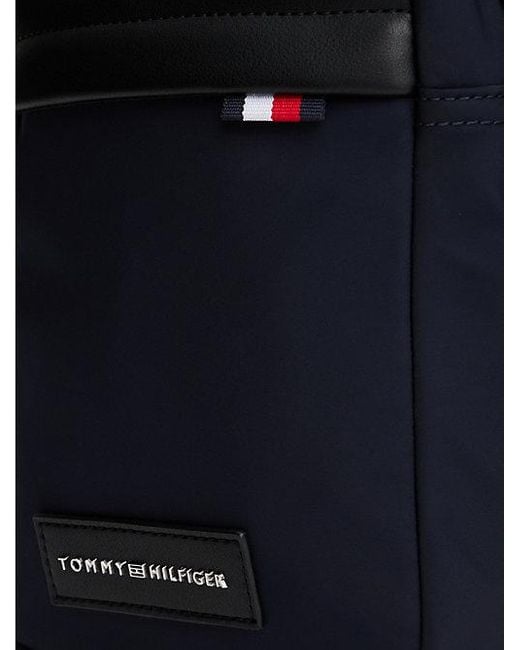 Tommy Hilfiger Crossbody-Reportertasche Mit Logo-Patch in Blue für Herren