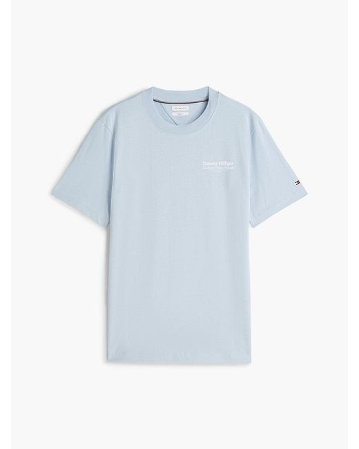 Tommy Hilfiger White Back Graphic Jersey Crew Neck T-Shirt for men