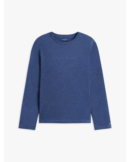 T-Shirt Lounge Original A Maniche Lunghe di Tommy Hilfiger in Blue da Uomo