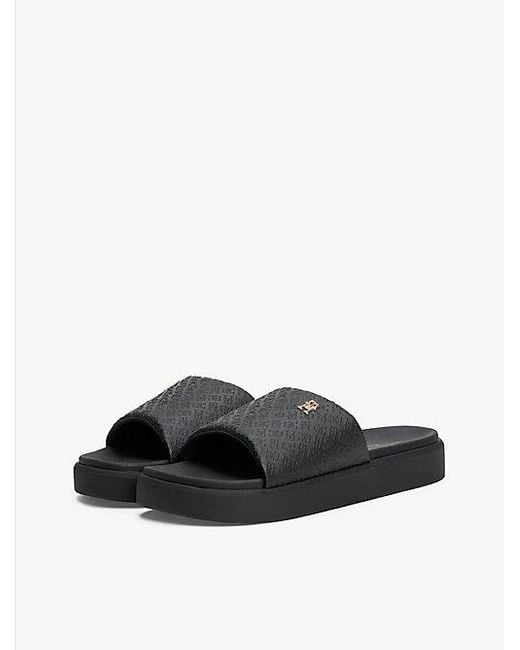Tommy Hilfiger Platformsandaal Met Th-Monogram in het White