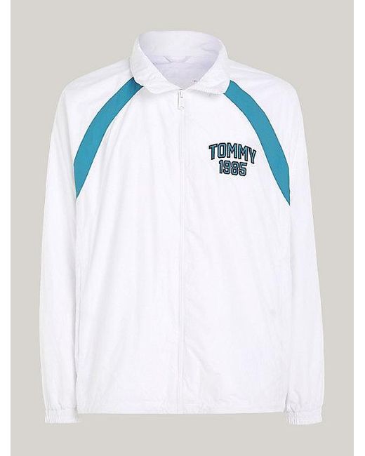 Tommy Hilfiger Varsity Trainingsjacke in Color Block in White für Herren