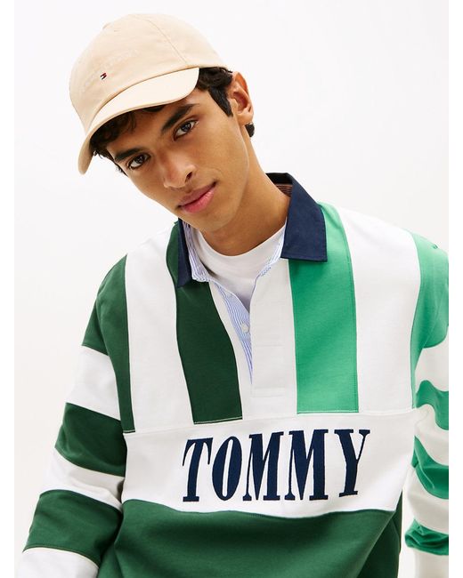 Tommy Hilfiger Natural Linear Logo Embroidery Baseball Cap for men