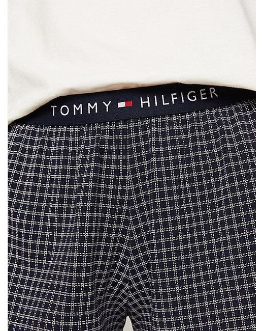 Pijama de shorts y camiseta TH Original Tommy Hilfiger de color White