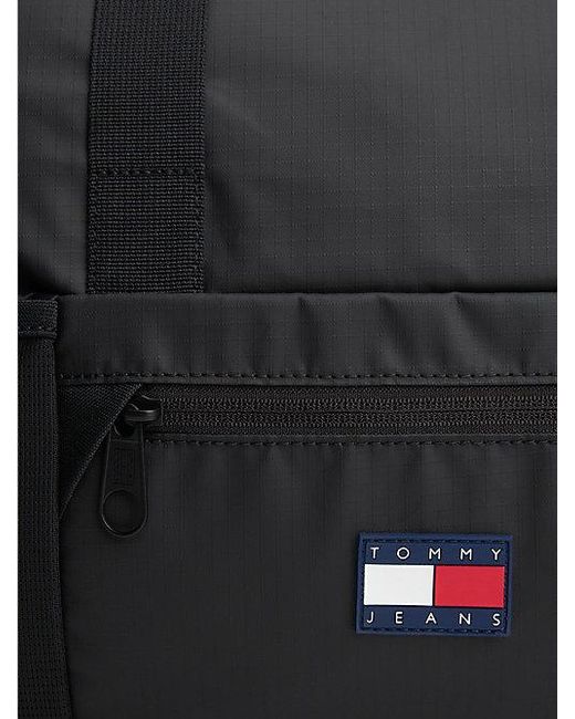 Tommy Hilfiger Tech Waterproof Ripstop Duffeltas Met Roll Top in het Black voor heren