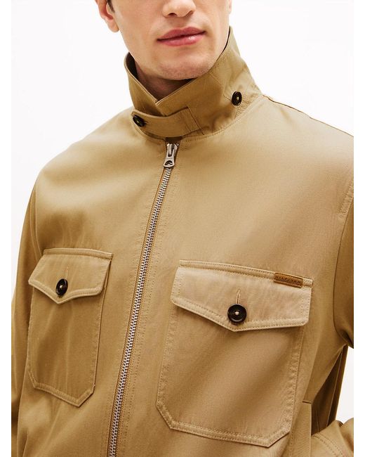 Tommy Hilfiger Natural Zip-Thru Twill Ivy Jacket for men