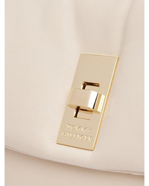 Tommy Hilfiger Chain Strap Soft Leather Crossbody Bag in Natural Lyst UK