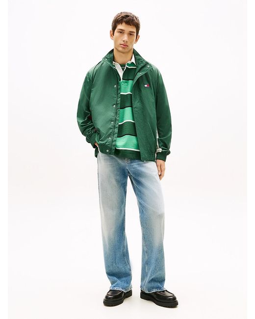 Tommy Hilfiger Green Flag Badge Back Logo Water Repellent Jacket for men