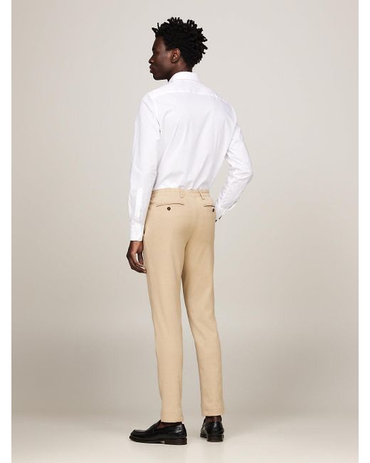 Tommy Hilfiger Natural Jersey Slim Fit Trousers for men