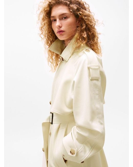 Tommy Hilfiger Natural The Sofia Capsule Oversized Trench Coat