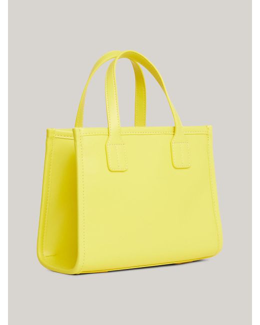 Tommy Hilfiger Th City Monogram Small Tote in Yellow | Lyst UK