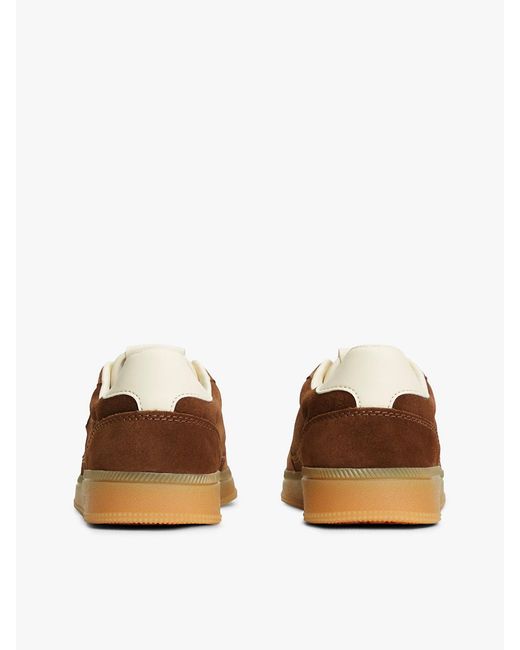 Tommy Hilfiger Brown The Greenwich Suede Cupsole Trainers