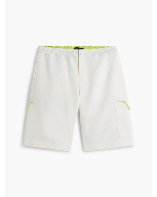 Tommy Hilfiger White Tommy X U.s. Sail Gp Team Cargo Shorts