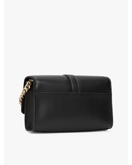 Tommy Hilfiger Black Heritage Chain Strap Crossbody Bag