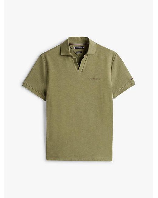 Polo De Felpa Con Corte Regular Tommy Hilfiger de hombre de color Green