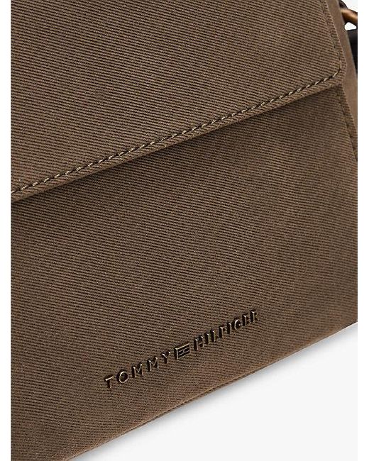 Tommy Hilfiger Casual Crossbody-Tasche Mit Metall-Logo in Brown für Herren