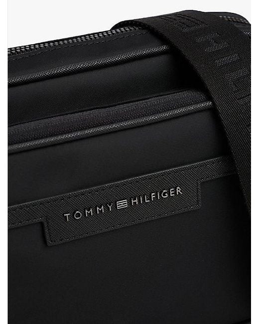 Tommy Hilfiger Crossbody-Reportertasche Mit Logo Aus Metall in Black für Herren