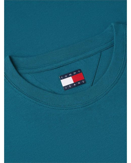 Tommy Hilfiger Blue Signature Logo Crew Neck T-Shirt for men