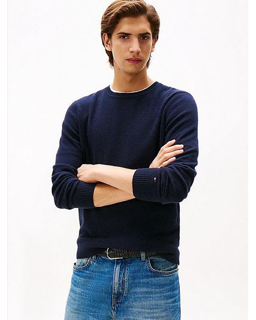 Jersey Informal De Pura Cachemira Tommy Hilfiger de hombre de color Blue
