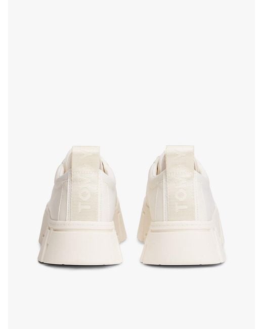 Tommy Hilfiger Natural Logo Tab Platform Cleat Trainers
