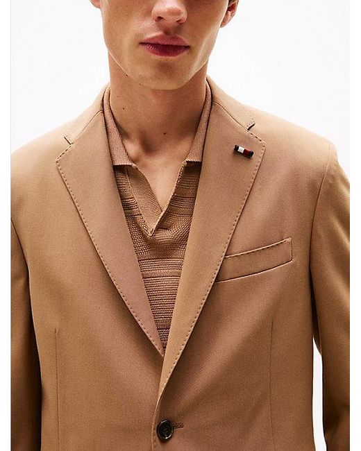 Tommy Hilfiger Pak Van Twill Met Wol in het Natural voor heren