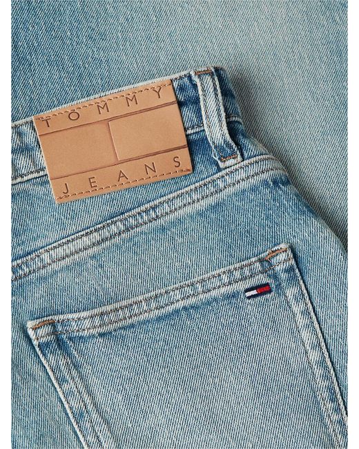 Tommy Hilfiger Blue Ultra High Rise Tapered Mom Jeans