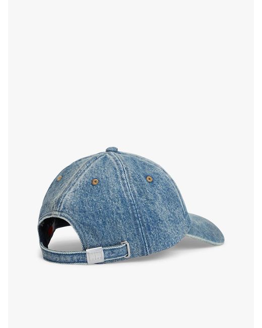 Tommy Hilfiger Blue Heritage Logo Denim Baseball Cap