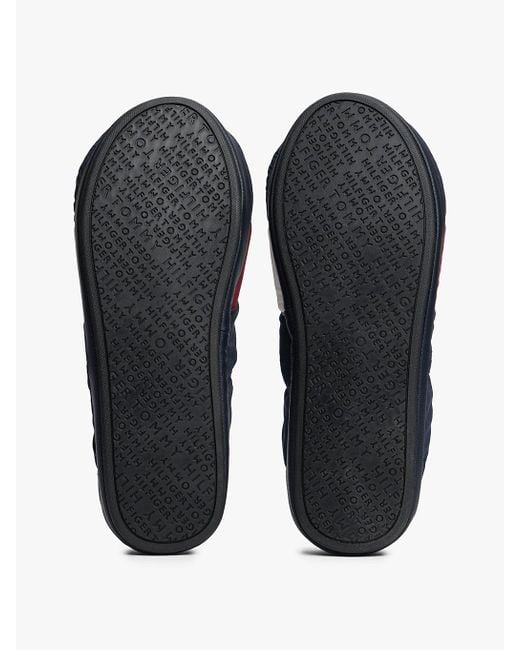Slippers Trapuntate Color Block di Tommy Hilfiger in Blue da Uomo