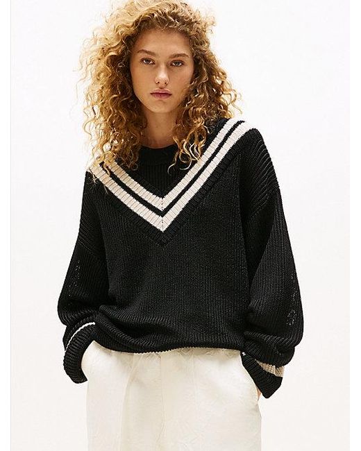 Jersey Oversize The Runway Collection Tommy Hilfiger de color Black
