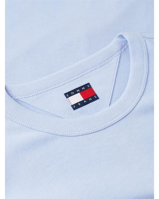 Tommy Hilfiger Blue Tommy Flag Crew Neck T-Shirt for men