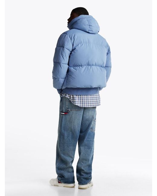 Giubbino Relaxed Fit Imbottito Con Cappuccio di Tommy Hilfiger in Blue da Uomo