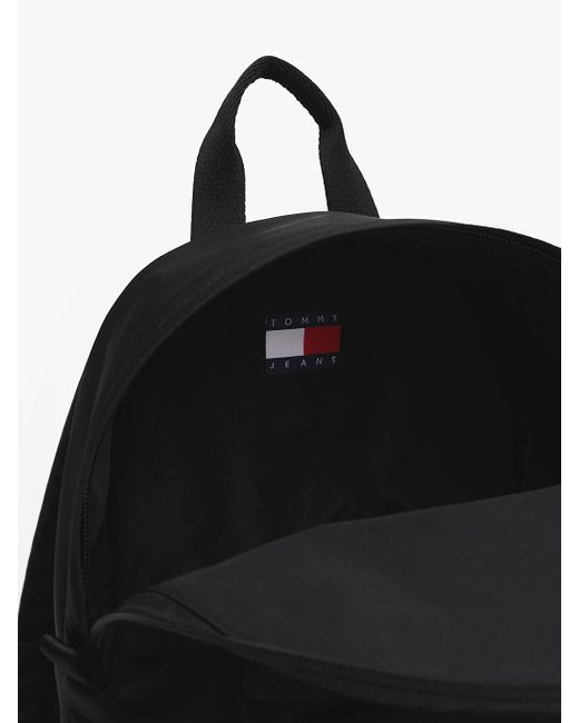 Zaino Con Logo Ripetuto di Tommy Hilfiger in Black