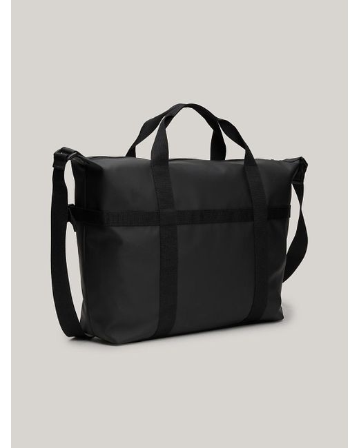 Tommy Hilfiger Black Essential Logo Crossover Bag for men