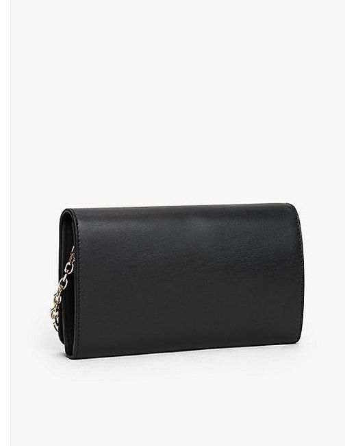 Cartera Hilfiger Icon Con Solapa Y Correa Tommy Hilfiger de color Black