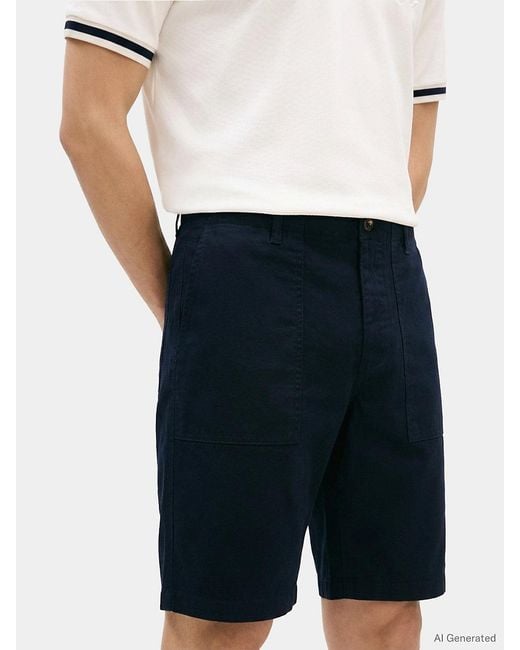 Tommy Hilfiger White Relaxed Twill Relaxed Fit Chino Shorts for men