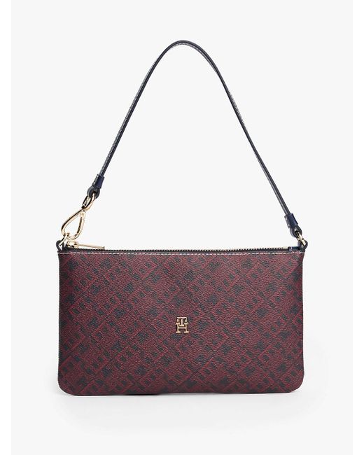 Pochette Piatta Hilfiger Icon Con Tracolla di Tommy Hilfiger in Purple