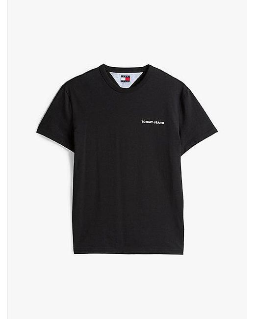 Tommy Hilfiger T-Shirt Met Logo En Graphic Op De Achterkant in het Black voor heren