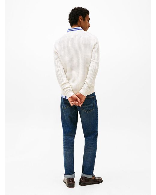 Pullover Smart Casual di Tommy Hilfiger in White da Uomo