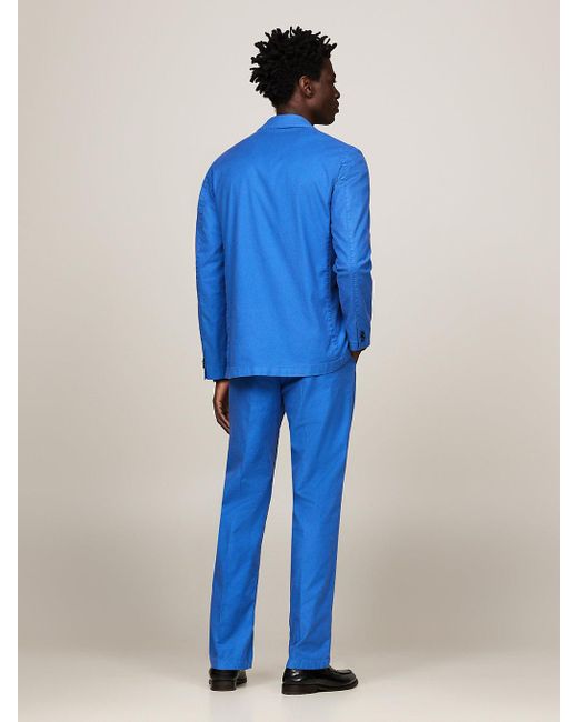 Tommy Hilfiger Blue Garment Dyed Jersey Single Breasted Blazer for men