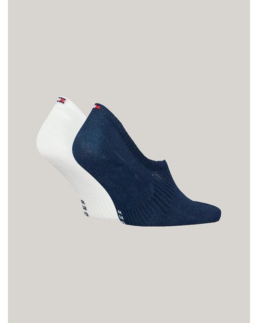 Tommy Hilfiger Blue 2-pack Th Monogram Anti-slip Footie Socks for men