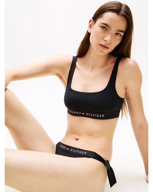 Tommy Hilfiger Black Original Bralette Bikini Top