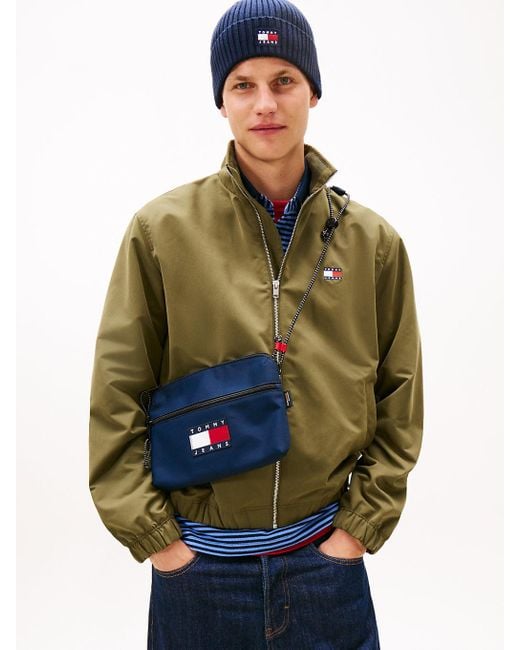 Tommy Hilfiger Blue Archive Logo Sacoche Bag for men