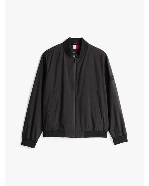 Tommy Hilfiger Red Water Repellent Relaxed Bomber Jacket for men