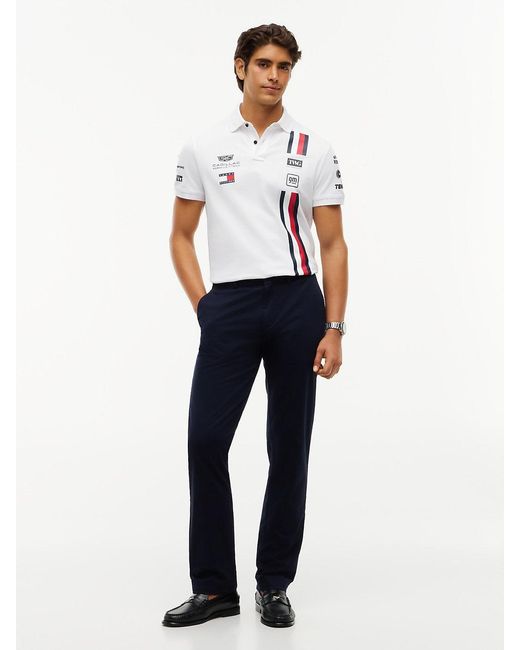Tommy Hilfiger White Th X Cadillac Formula 1® Team Regular Polo Shirt for men