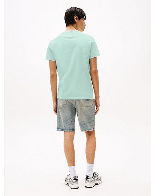Camiseta De Corte Slim Con Logo Tommy Hilfiger de hombre de color Blue