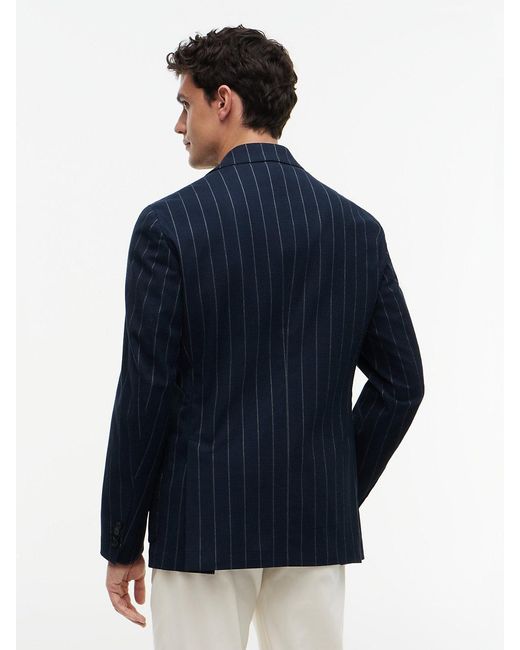 Tommy Hilfiger Blue Th Flex Pinstripe Regular Fit Seersucker Blazer for men