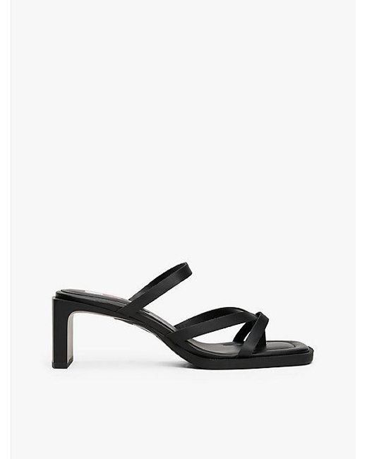 Tommy Hilfiger White Pumps Aus Leder Mit Blockabsatz